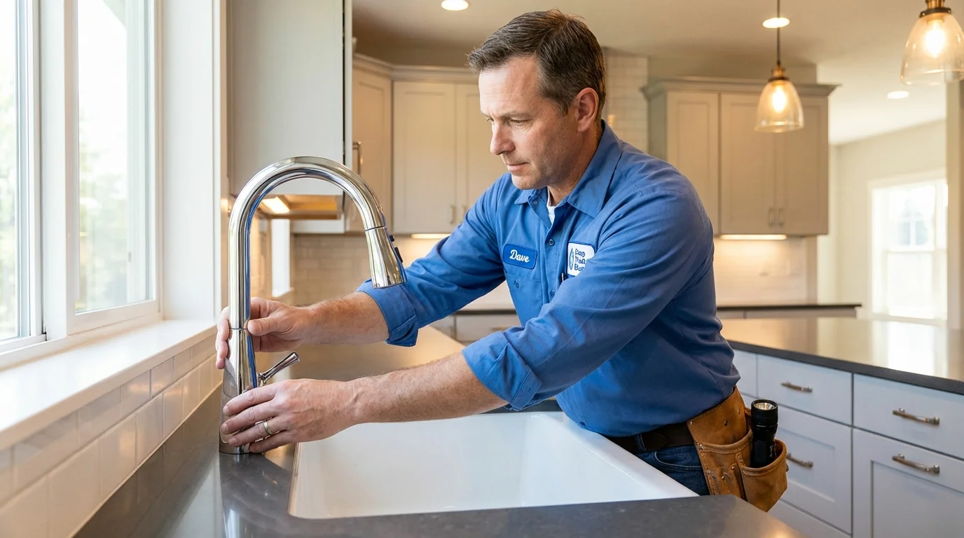 Kitchen faucet installation by Johns Plumbing LLC in Chinle